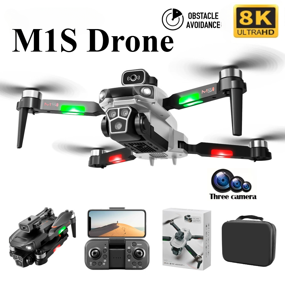 Drone Gimbal 3 Axis - M1S Drone 8K Professionele Drievoudige Camera