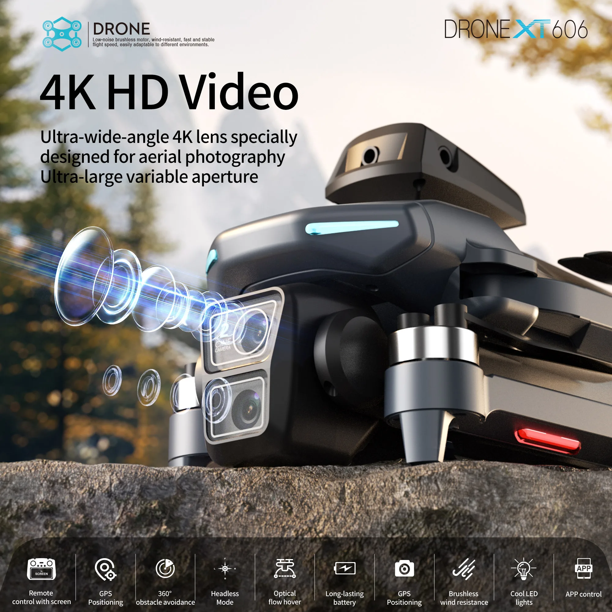 Originele XT606 Drone Professi - Drone Gimbal Brushless recensie en prijs