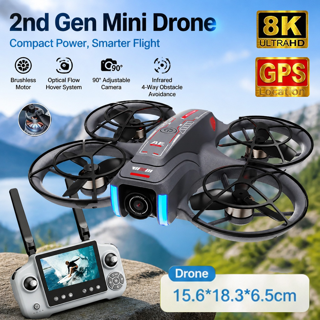AE21 Mini Drone Speelgoed 8K H - Drone Gimbal Brushless recensie en prijs