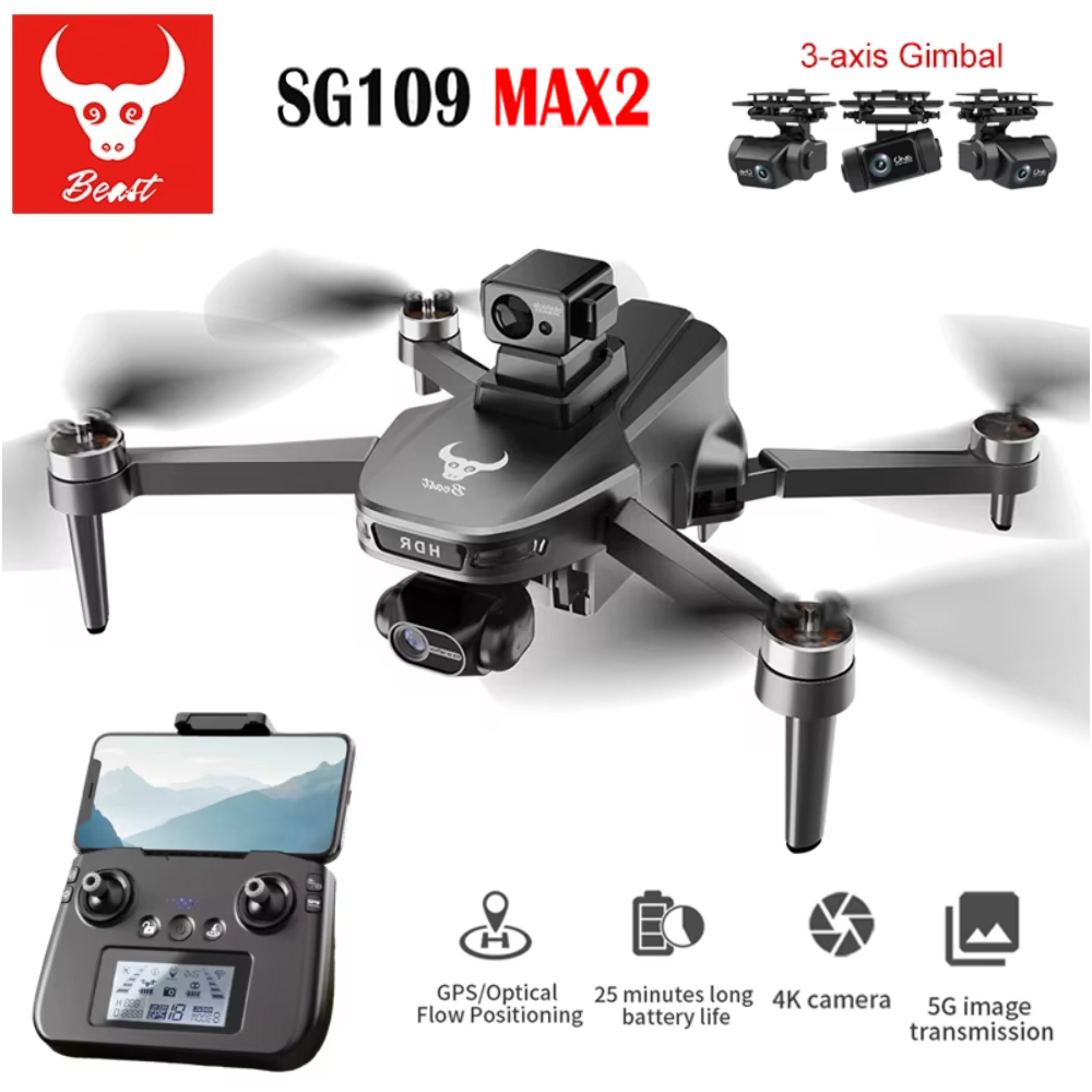 SG109 MAX2 Professionele FPV 8 - Drone Gimbal Brushless recensie en prijs